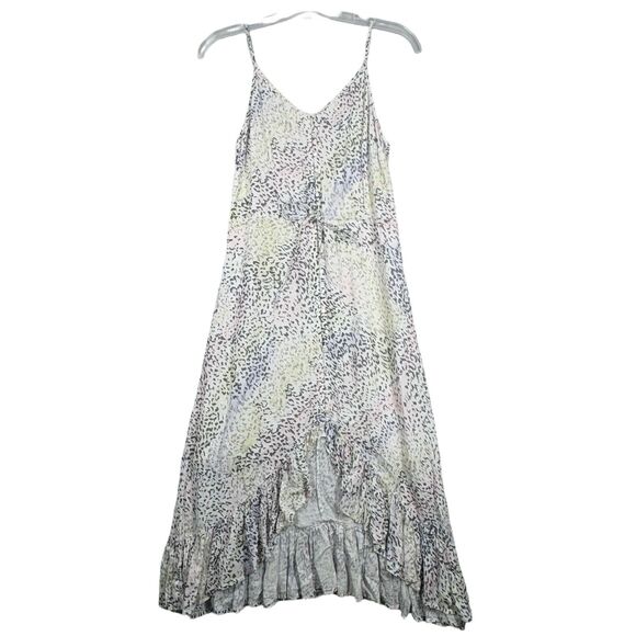 Rails Dress Womens Small White Rainbow Red Cheetah Print Frida Dress Y2k Cottage - Picture 1 of 11